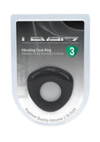 Levelz Sealed Liquid Silicone Rechargeable Vibrating Cock Ring - Black