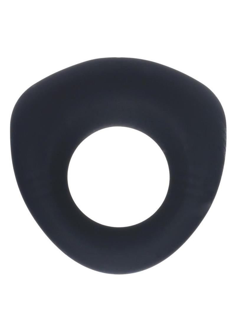 Levelz Sealed Liquid Silicone Rechargeable Vibrating Cock Ring - Black