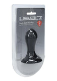 Levelz Single Rattle Liquid Silicone Anal Plug - Small - Black