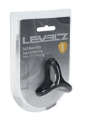 Levelz Soft Bead Grip Silicone Cock & Ball Ring - Black