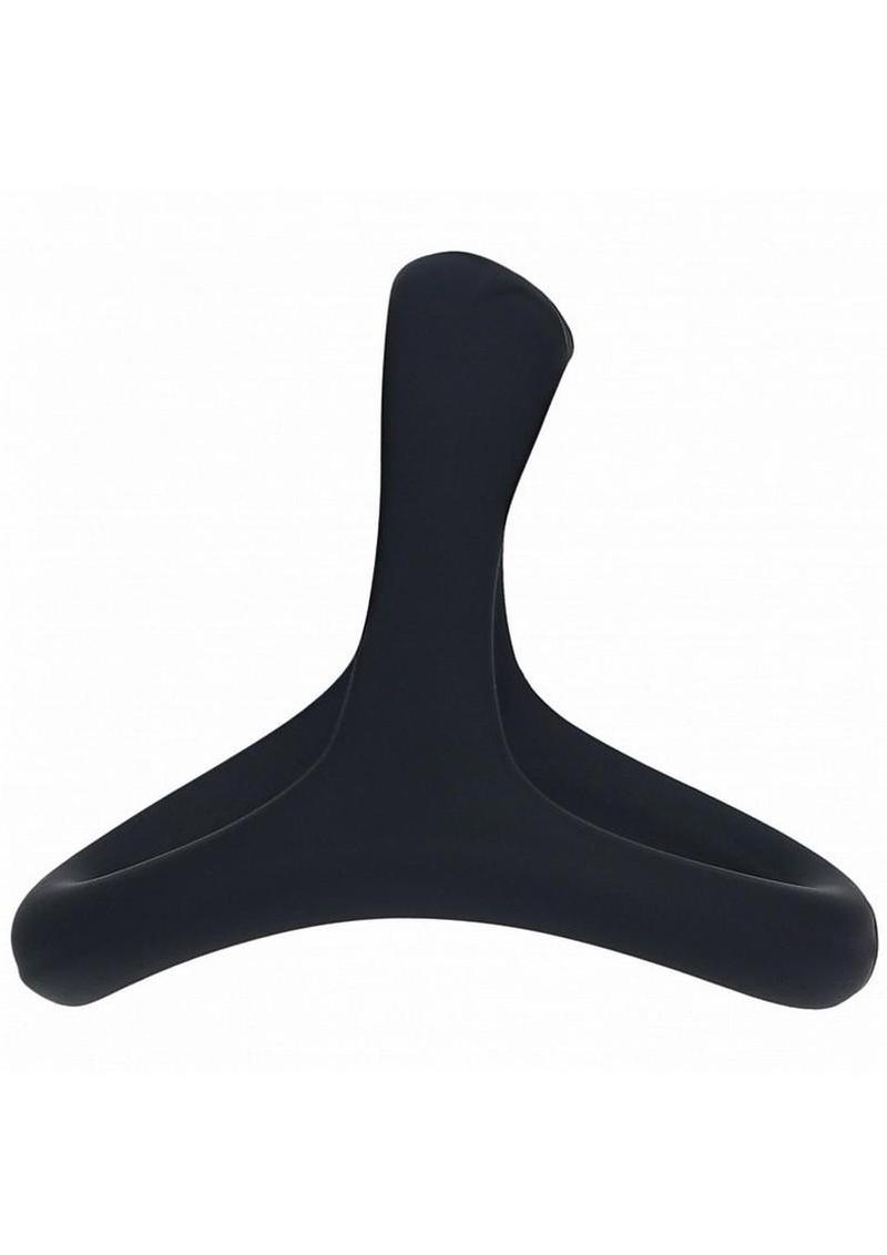 Levelz Soft Bead Grip Silicone Cock & Ball Ring - Black
