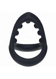 Levelz Soft Bead Grip Silicone Cock & Ball Ring - Black