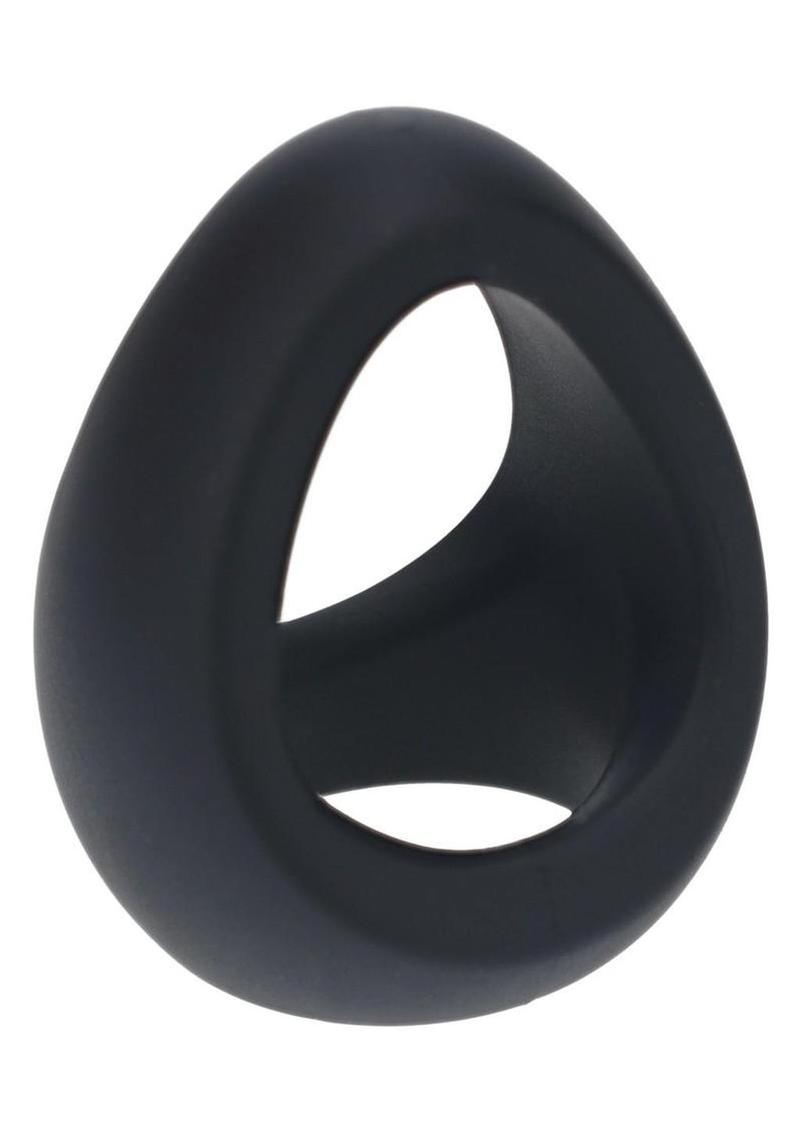 Levelz Soft Tri O Silicone Cock Ring - Black