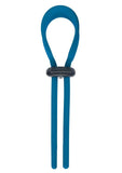 Levelz Wide Adjustable Silicone Lasso Cock Ring - 5mm - Teal