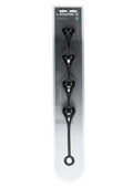 Levelz Waterdrop Silicone Anal Balls - XL 50mm - Black