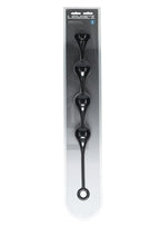 Levelz Waterdrop Silicone Anal Balls - XL 50mm - Black