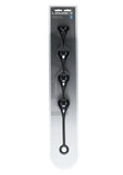 Levelz Waterdrop Silicone Anal Balls - XL 50mm - Black