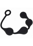 Levelz Waterdrop Silicone Anal Balls - XL 50mm - Black