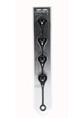 Levelz Waterdrop Silicone Anal Balls - XXL 60mm - Black