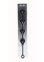 Levelz Waterdrop Silicone Anal Balls - XXL 60mm - Black