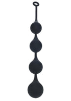 Levelz Waterdrop Silicone Anal Balls - XXL 60mm - Black
