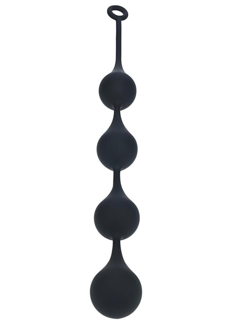 Levelz Waterdrop Silicone Anal Balls - XXL 60mm - Black