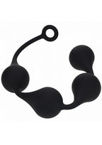 Levelz Waterdrop Silicone Anal Balls - XXL 60mm - Black