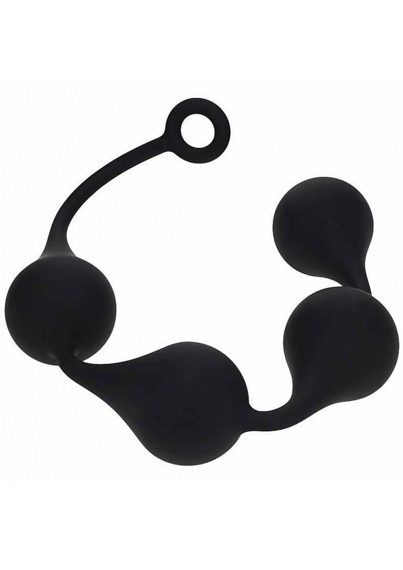 Levelz Waterdrop Silicone Anal Balls - XXL 60mm - Black