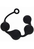 Levelz Waterdrop Silicone Anal Balls - XXL 60mm - Black
