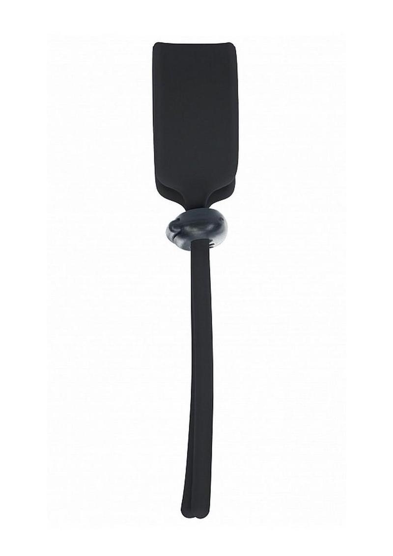 Levelz Wide Adjustable Silicone Lasso Cock Ring - 5mm - Black
