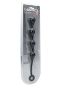 Levelz Waterdrop Silicone Anal Balls - Medium 30mm - Black