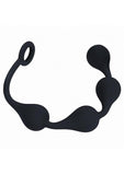 Levelz Waterdrop Silicone Anal Balls - Medium 30mm - Black