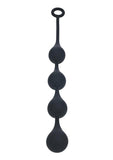 Levelz Waterdrop Silicone Anal Balls - Large 40mm - Black