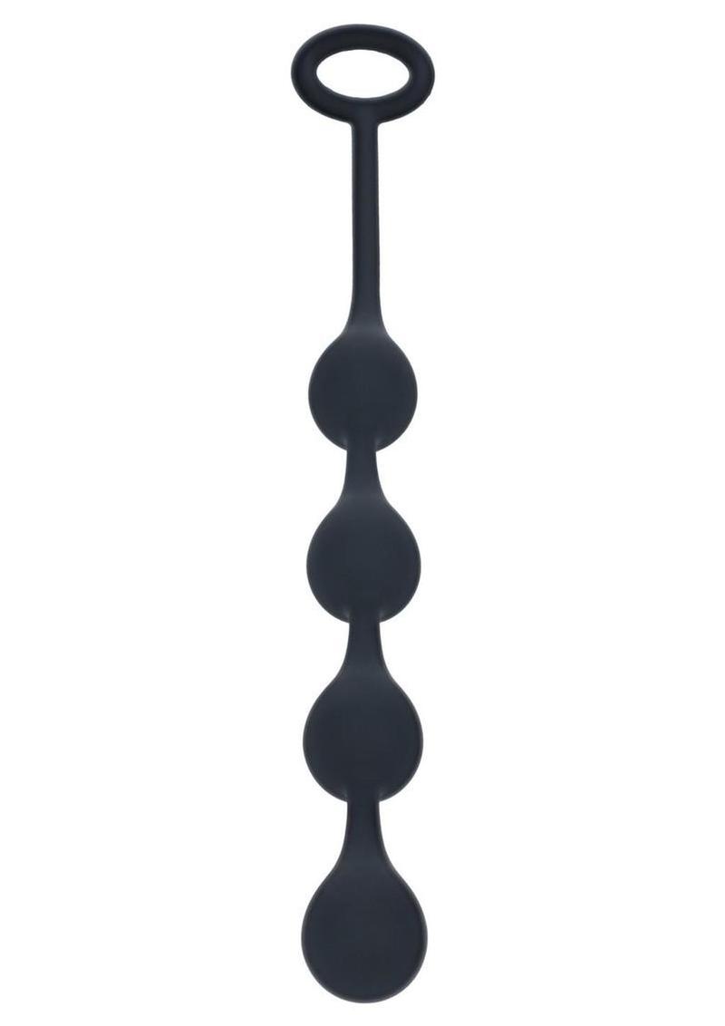 Levelz Waterdrop Silicone Anal Balls - Small 20mm - Black