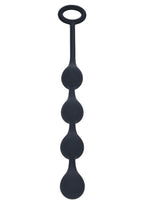 Levelz Waterdrop Silicone Anal Balls - Small 20mm - Black