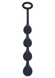 Levelz Waterdrop Silicone Anal Balls - Small 20mm - Black
