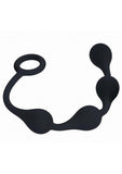 Levelz Waterdrop Silicone Anal Balls - Small 20mm - Black