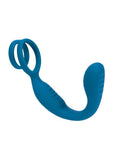 Levelz Vibrating Silicone Rechargeable Prostate Stimulator with Cock & Ball Ring - Teal