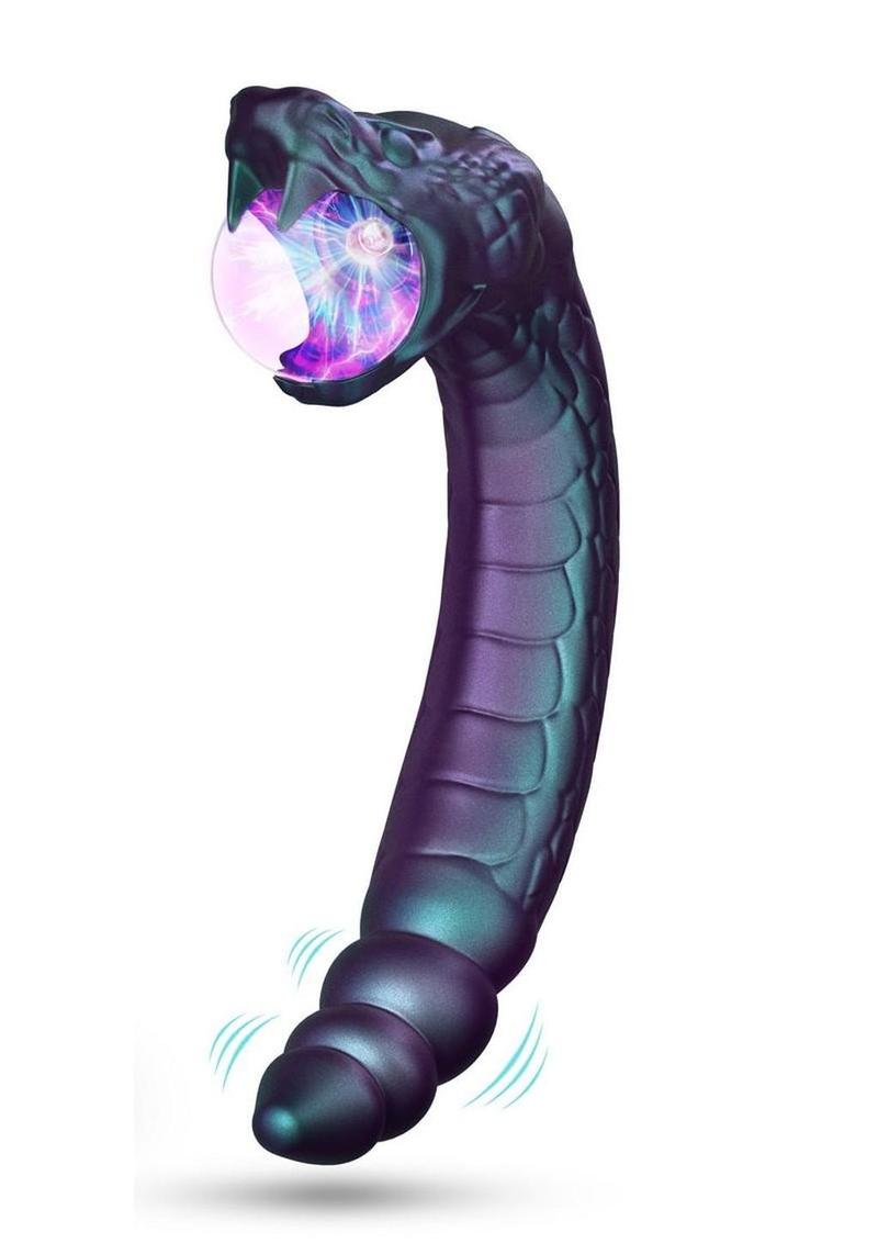 Temptasia Rattle Snake Rechargeable Vibrator - Dark Millenia Purple