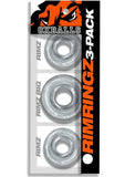 Oxballs Rimrings Multi Size Cockrings (3 Pack) - Clear