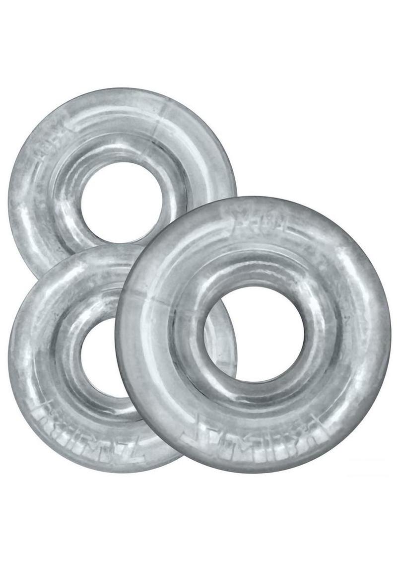 Oxballs Rimrings Multi Size Cockrings (3 Pack) - Clear