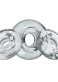 Oxballs Rimrings Multi Size Cockrings (3 Pack) - Clear