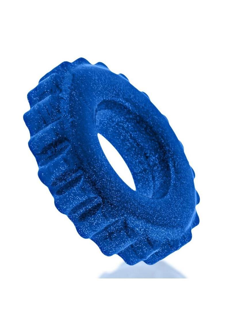 Oxball Plushy Single Cock Ring - Blue Fire