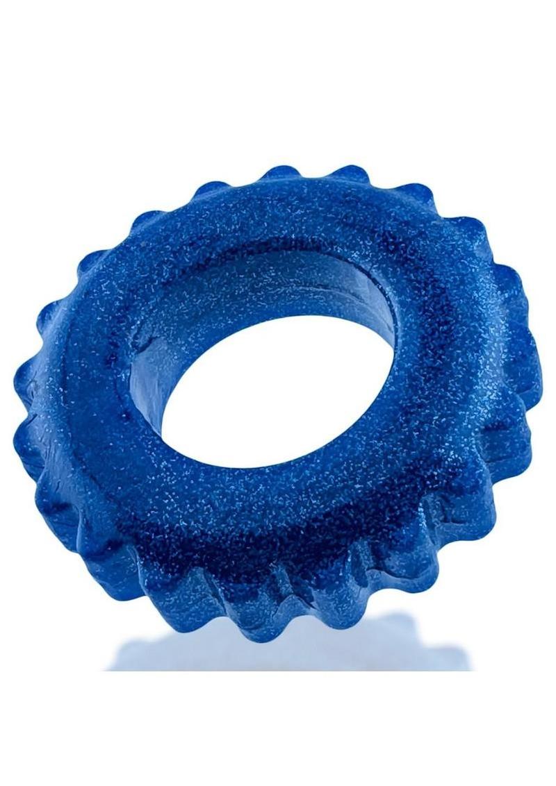 Oxball Plushy Single Cock Ring - Blue Fire