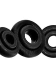 Oxballs Rimrings Multi Size Cockrings (3 Pack) - Black