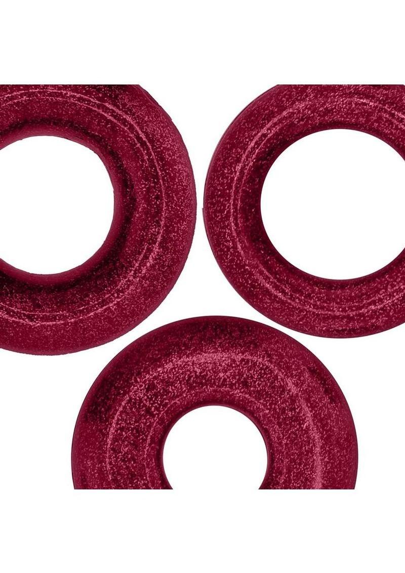 Oxballs Cockpack Multi Design Cockrings (3 Pack) - Cherry Lips