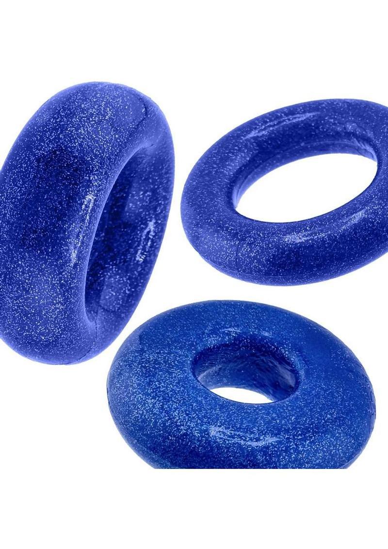 Oxballs Cockpack Multi Design Cockrings (3 Pack) - Blue Fire