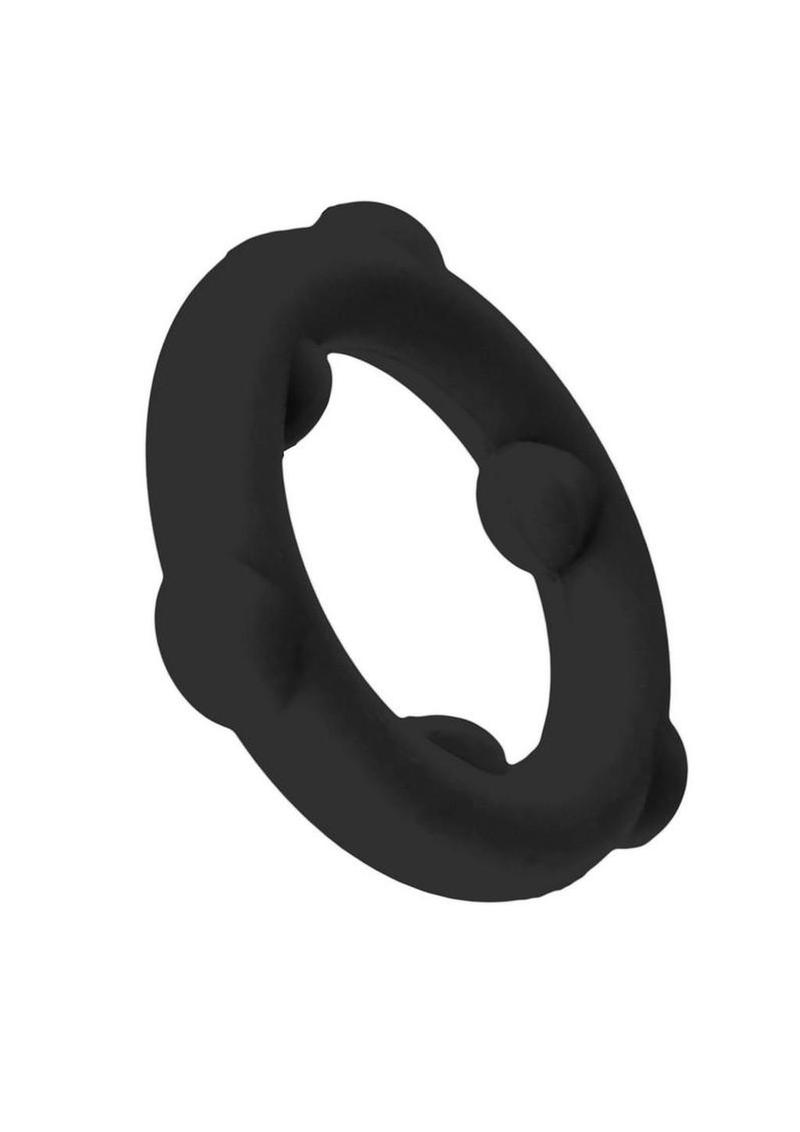 Oxballs Spinner Single Silicone Cock Ring - Black