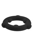 Oxballs Spinner Single Silicone Cock Ring - Black