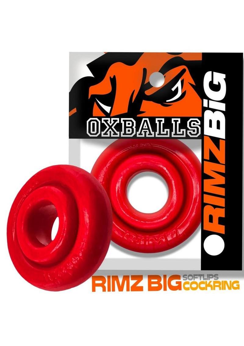 Oxballs Rimz Big Single Cock Ring - Red