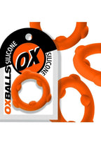 Oxballs Spinner Single Silicone Cock Ring - Orange