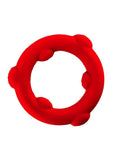 Oxballs Spinner Single Silicone Cock Ring - Red