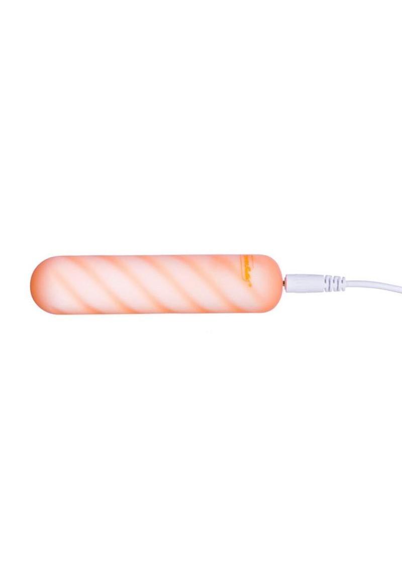 Softies Dual Rechargeable Silicone Body Bullet Vibrator 4in - Orange