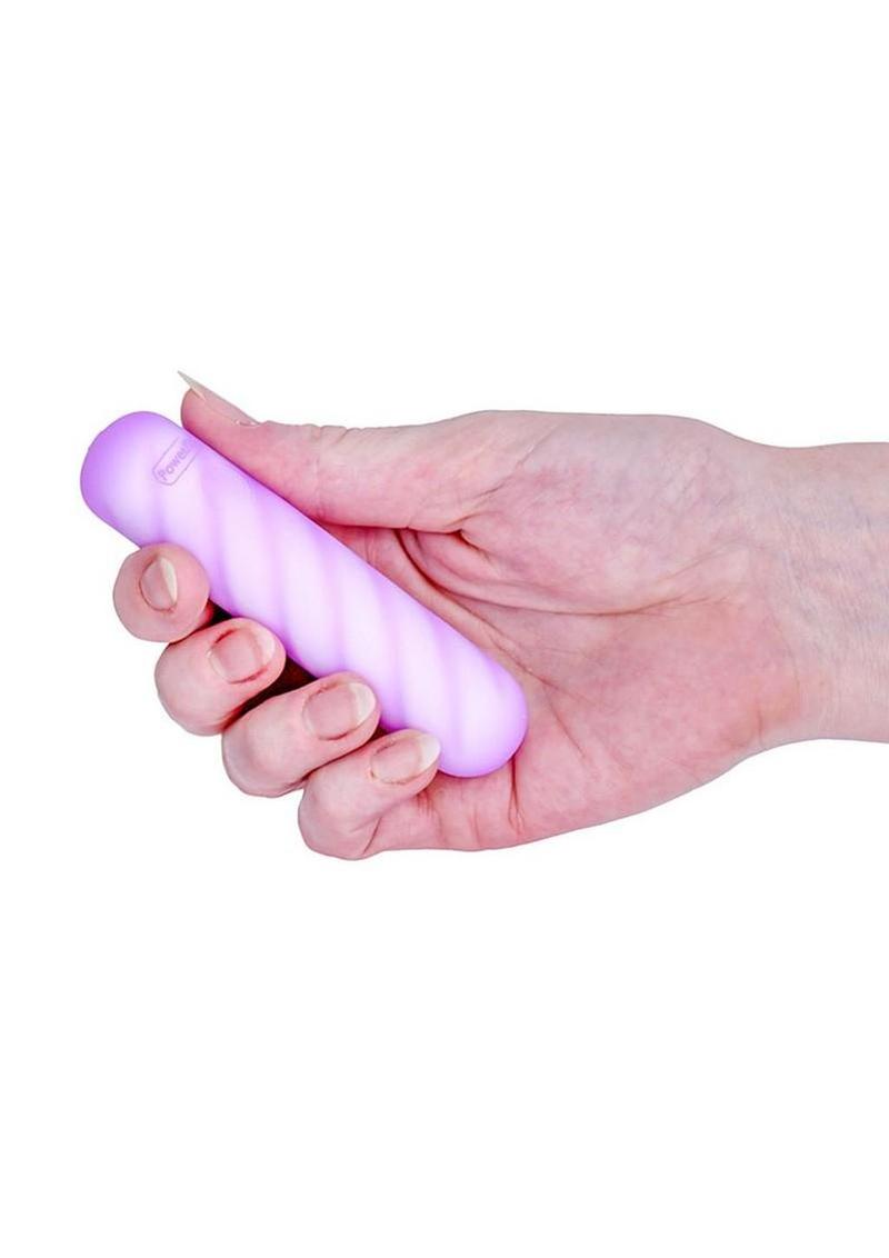 Softies Dual Rechargeable Silicone Body Bullet Vibrator 4in - Purple