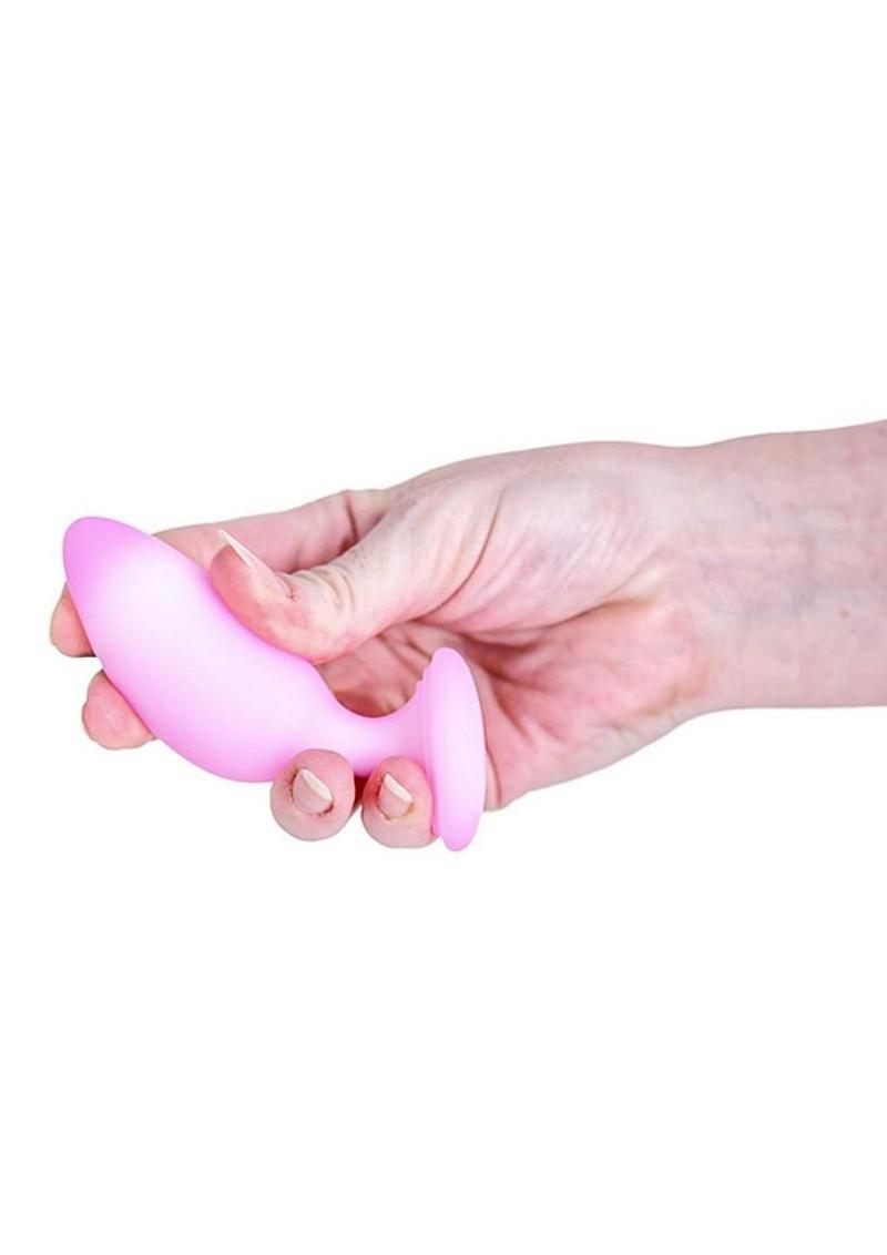 Softies Silicone Anal Plug 4in - Pink