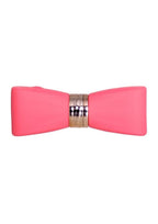 M'Lady Pinpoint Rechargeable Silicone Bow Tie Wand - Coral