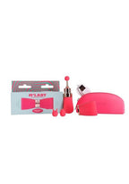 M'Lady Pinpoint Rechargeable Silicone Bow Tie Wand - Coral