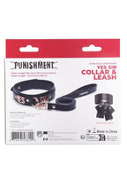 Punishment Yes Sir Collar/Leash - Rose Gold
