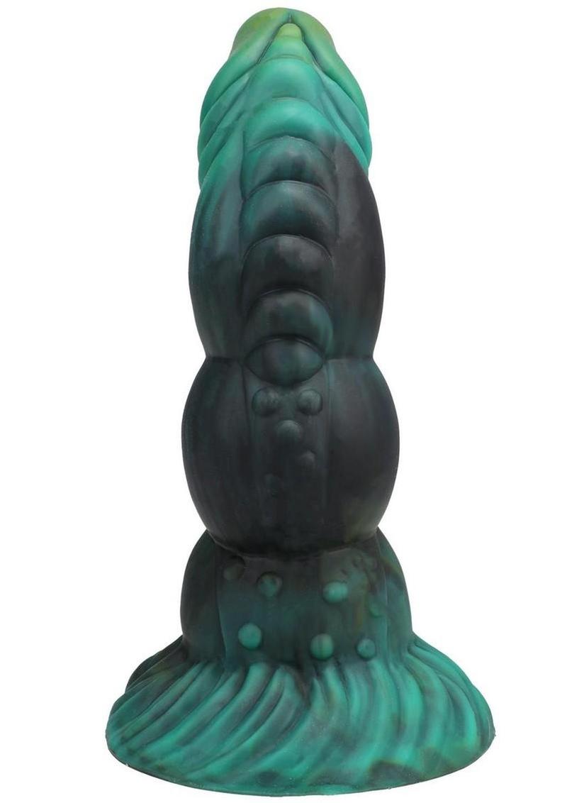 Vac-U-Lock Fantasy Fuckers Green Serpent Silicone Dildo - Green