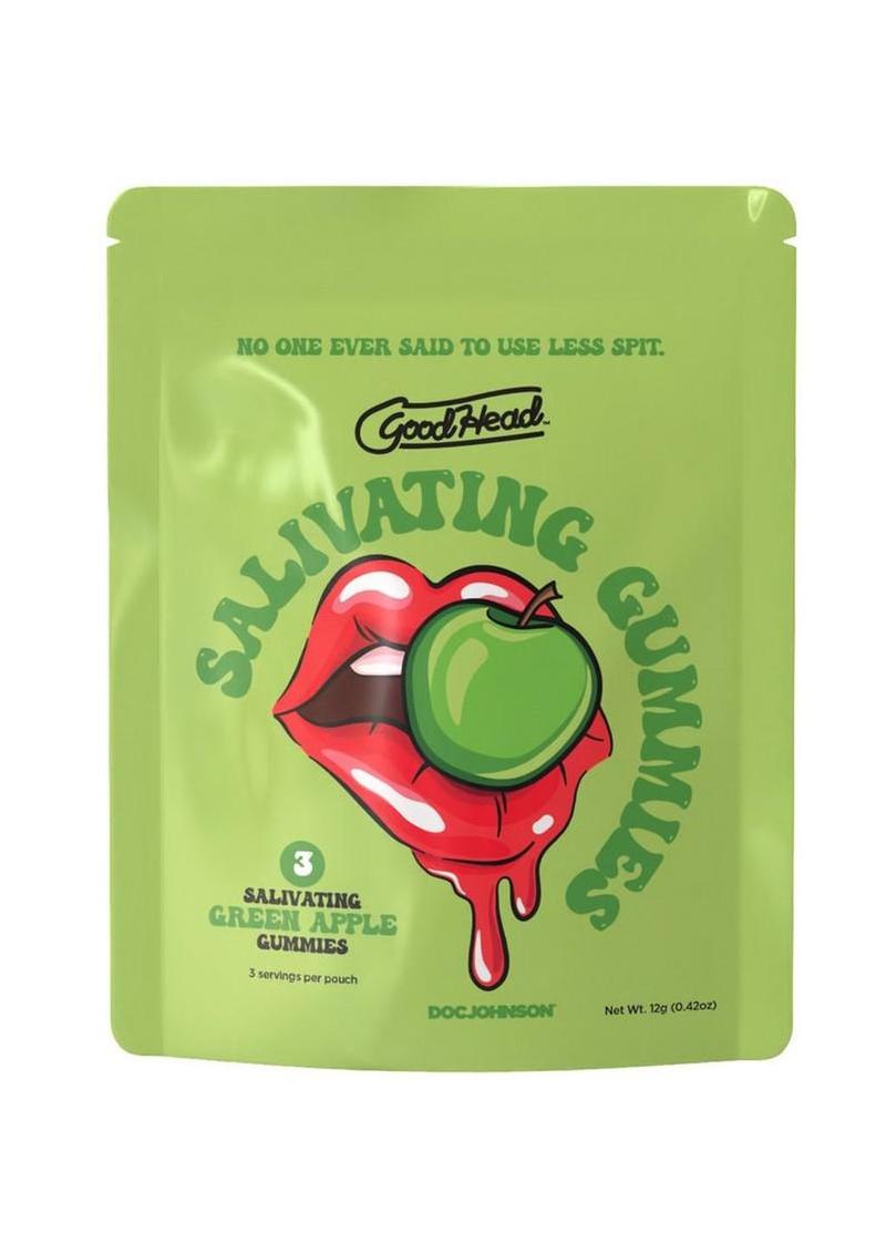 GoodHead Salivating Gummies (3pcs per Pouch) - Green Apple - Bulk
